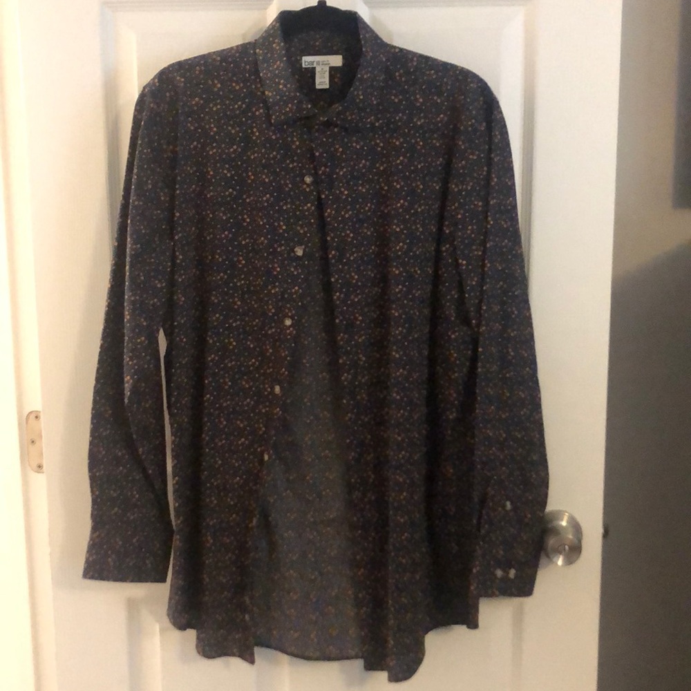 Men’s dress shirt! Small floral print!